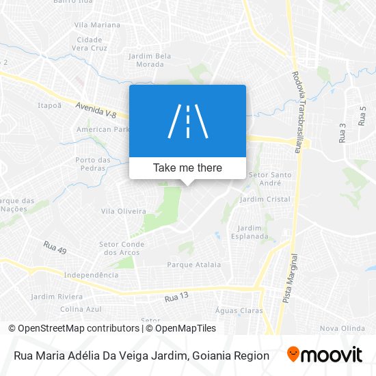 Rua Maria Adélia Da Veiga Jardim map