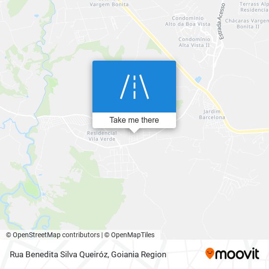 Mapa Rua Benedita Silva Queiróz