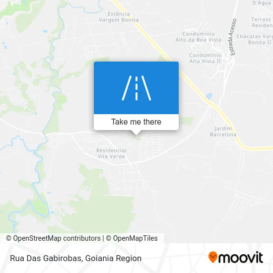 Rua Das Gabirobas map