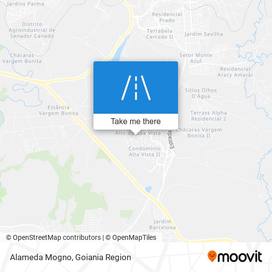 Alameda Mogno map