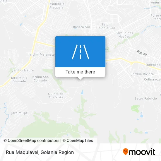 Rua Maquiavel map