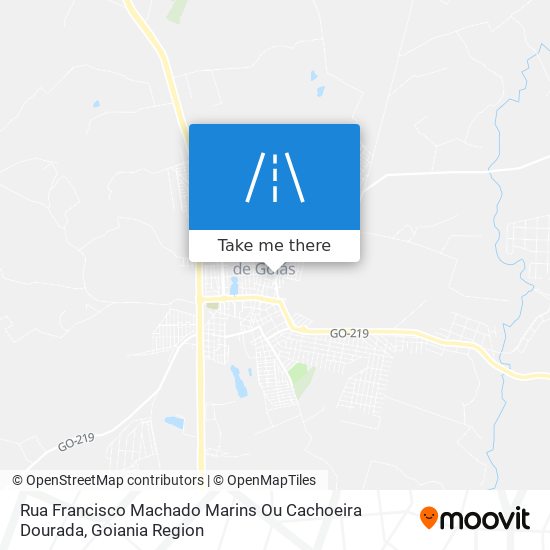 Rua Francisco Machado Marins Ou Cachoeira Dourada map