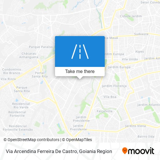 Mapa Via Arcendina Ferreira De Castro