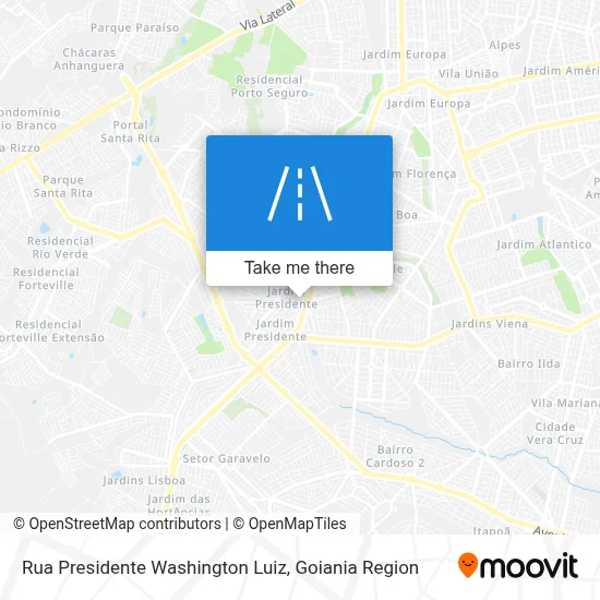 Rua Presidente Washington Luiz map