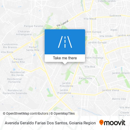 Mapa Avenida Geraldo Farias Dos Santos