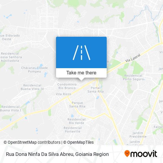 Mapa Rua Dona Ninfa Da Silva Abreu