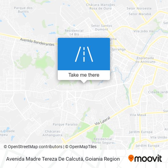 Avenida Madre Tereza De Calcutá map