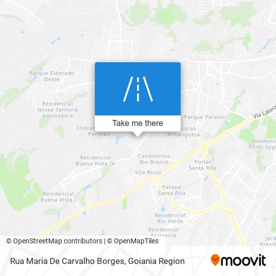 Mapa Rua Maria De Carvalho Borges