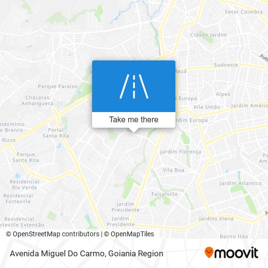 Mapa Avenida Miguel Do Carmo
