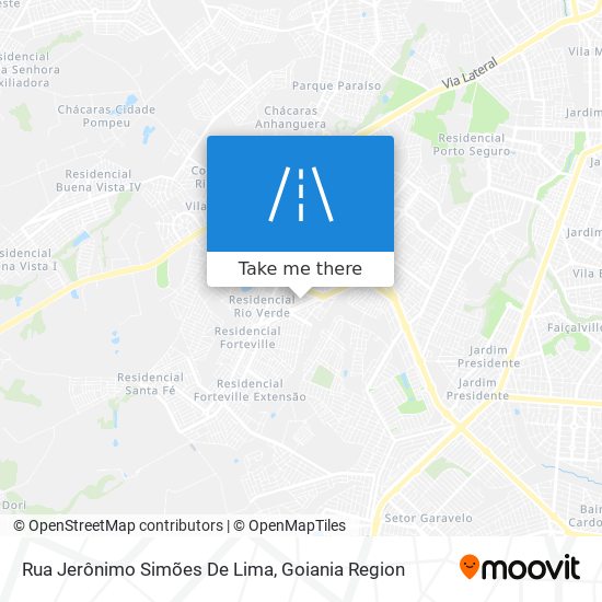 Mapa Rua Jerônimo Simões De Lima