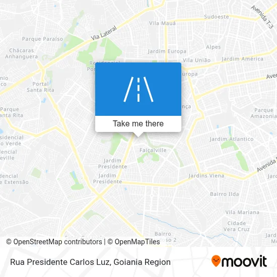 Rua Presidente Carlos Luz map