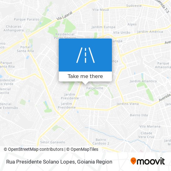 Rua Presidente Solano Lopes map