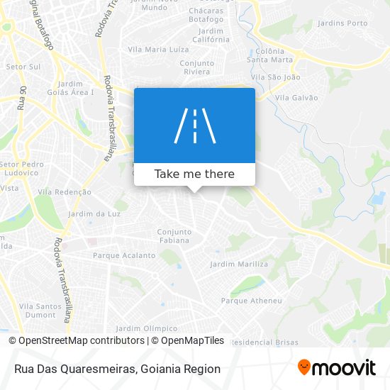 Mapa Rua Das Quaresmeiras