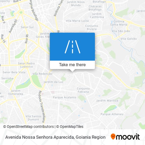 Avenida Nossa Senhora Aparecida map