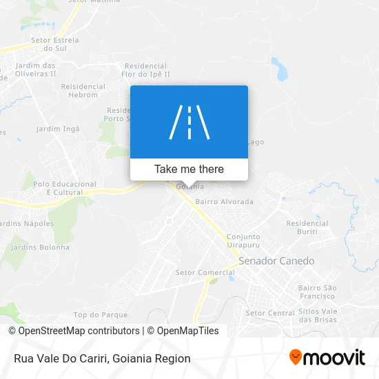 Rua Vale Do Cariri map