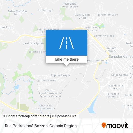 Mapa Rua Padre José Bazzon