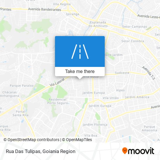 Rua Das Tulípas map