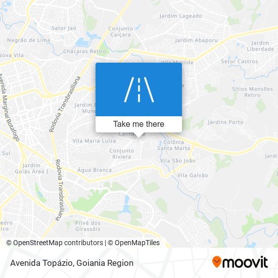 Avenida Topázio map