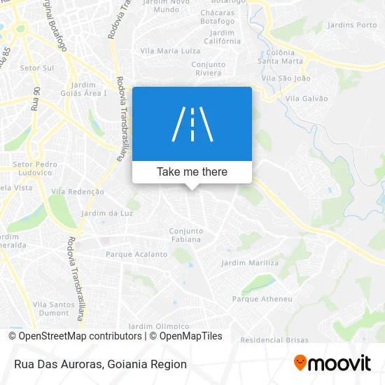 Rua Das Auroras map
