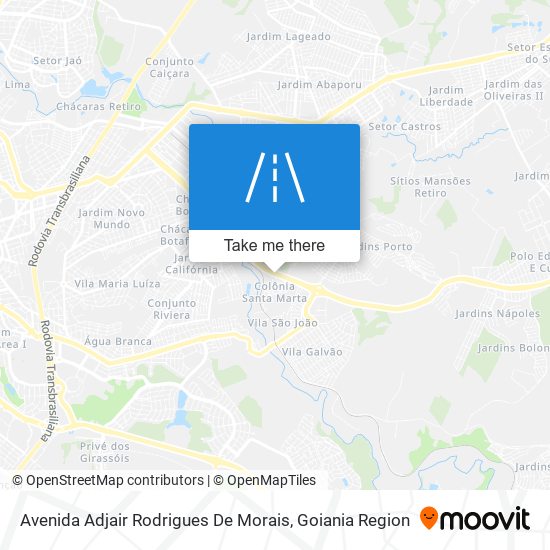 Mapa Avenida Adjair Rodrigues De Morais