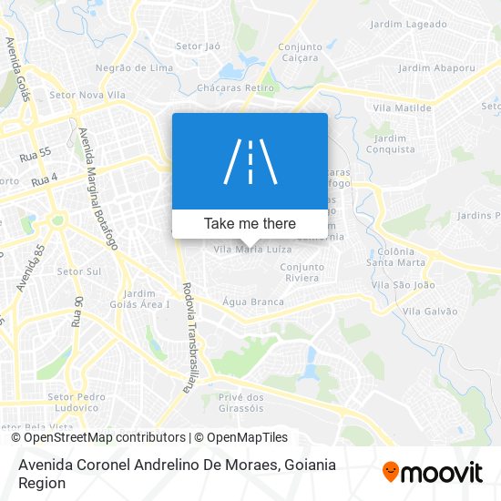 Avenida Coronel Andrelino De Moraes map