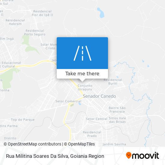 Mapa Rua Militina Soares Da Silva