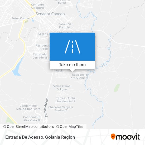 Estrada De Acesso map
