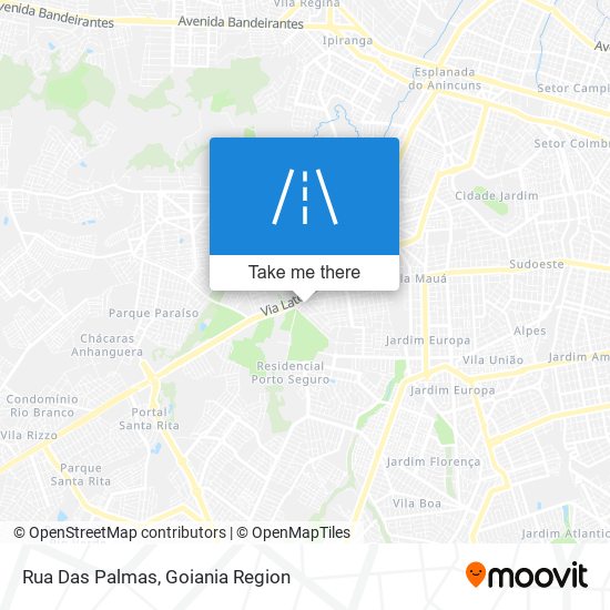 Rua Das Palmas map