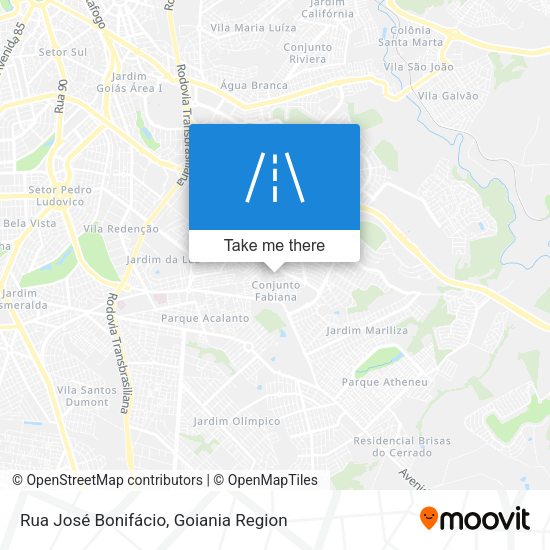 Rua José Bonifácio map