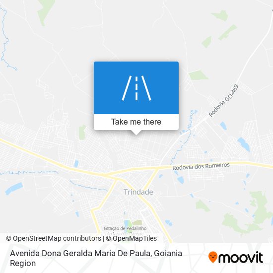 Mapa Avenida Dona Geralda Maria De Paula