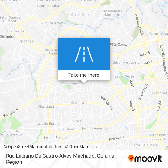 Mapa Rua Luciano De Castro Alves Machado