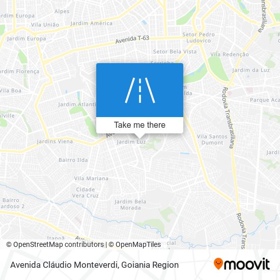 Mapa Avenida Cláudio Monteverdi