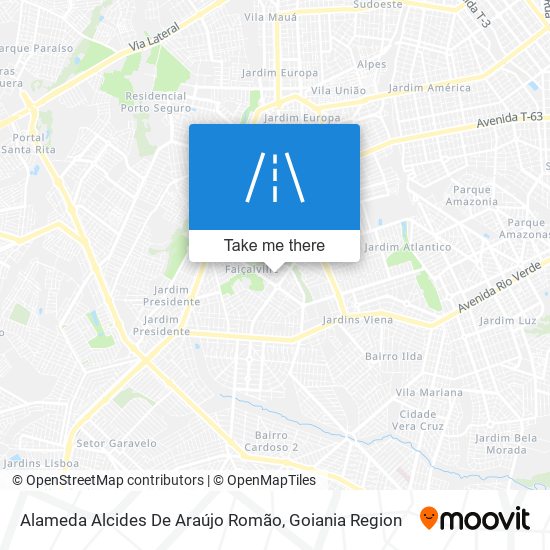 Mapa Alameda Alcides De Araújo Romão
