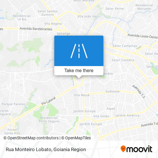 Rua Monteiro Lobato map