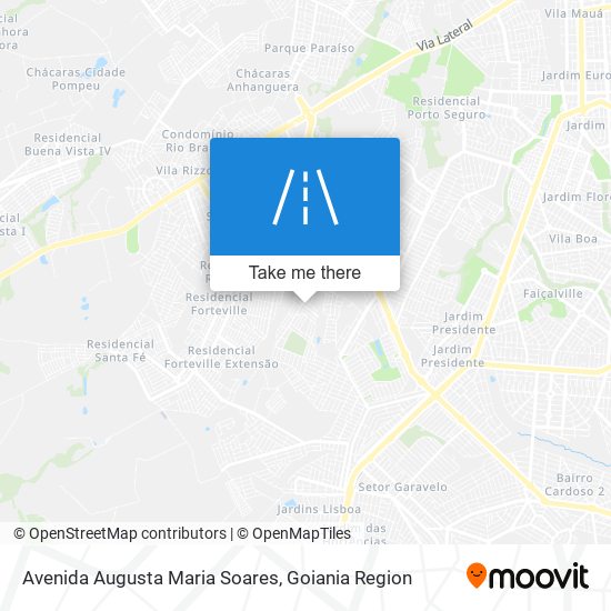 Mapa Avenida Augusta Maria Soares