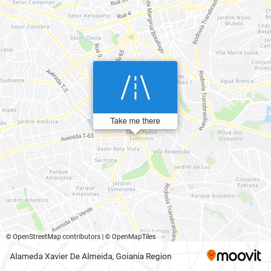 Mapa Alameda Xavier De Almeida