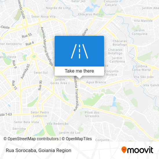 Rua Sorocaba map