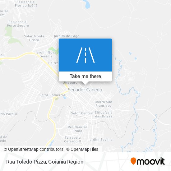 Mapa Rua Toledo Pizza