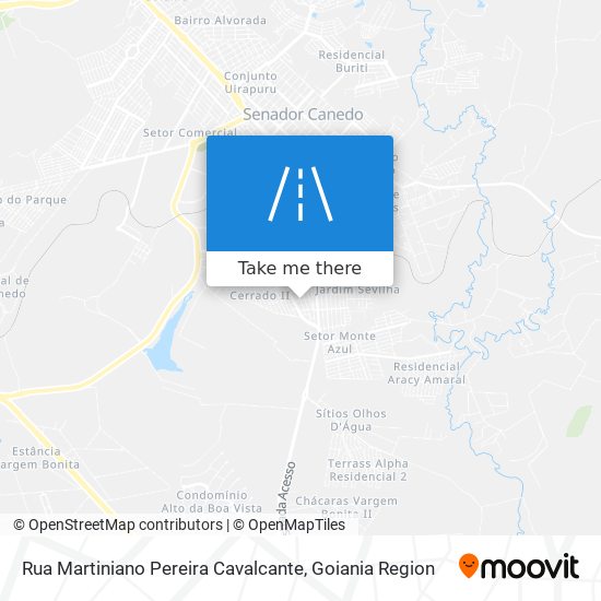 Mapa Rua Martiniano Pereira Cavalcante