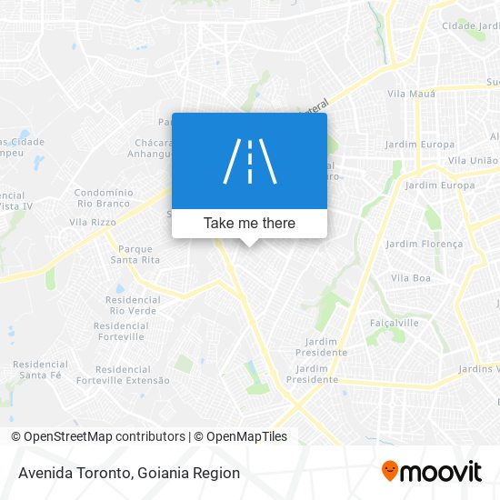 Mapa Avenida Toronto