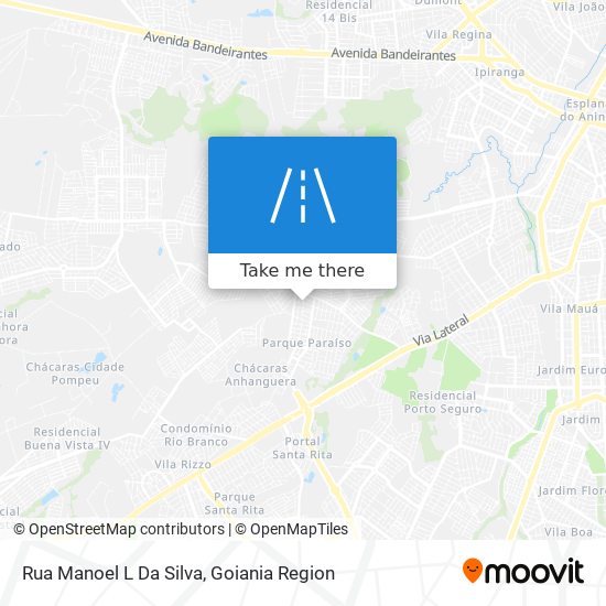 Mapa Rua Manoel L Da Silva