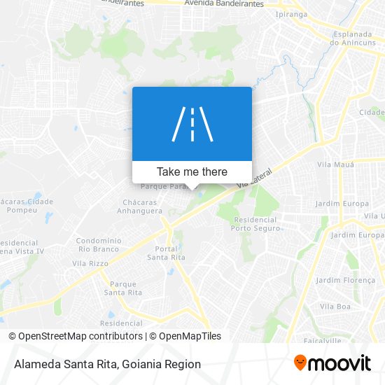 Alameda Santa Rita map