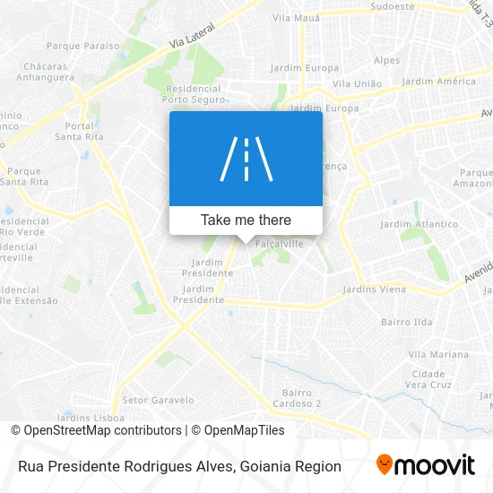 Rua Presidente Rodrigues Alves map