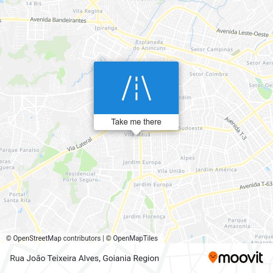 Rua João Teixeira Alves map