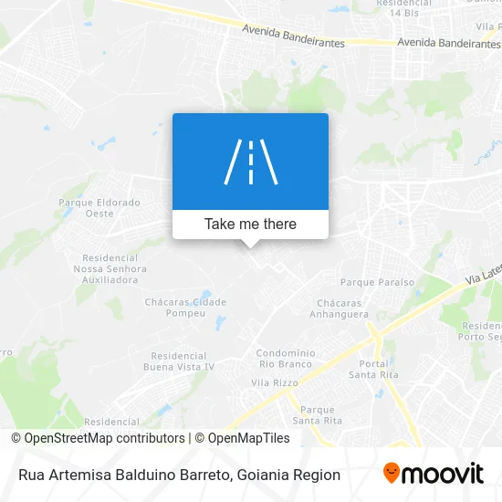 Rua Artemisa Balduino Barreto map