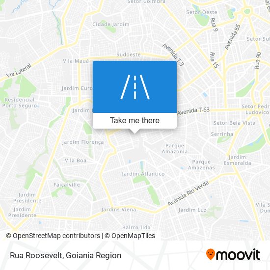 Rua Roosevelt map