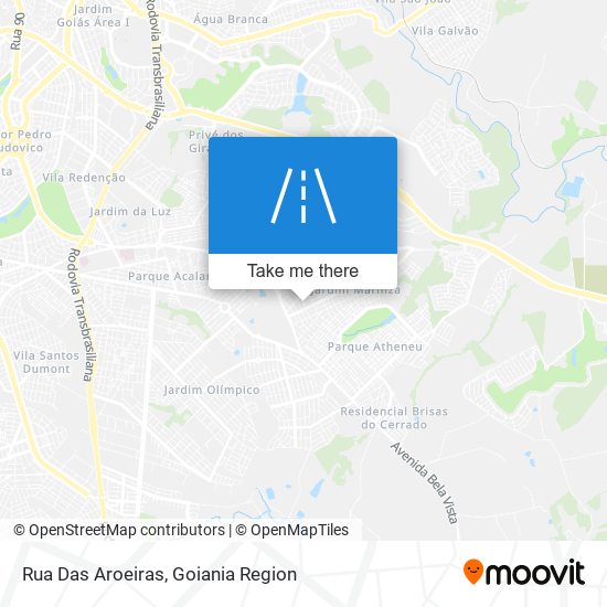 Rua Das Aroeiras map