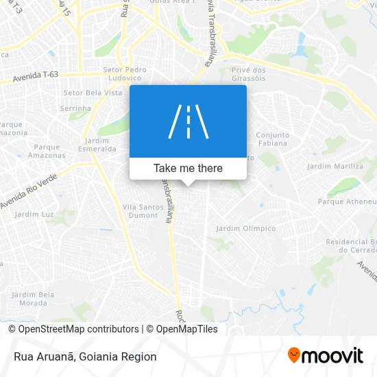 Rua Aruanã map