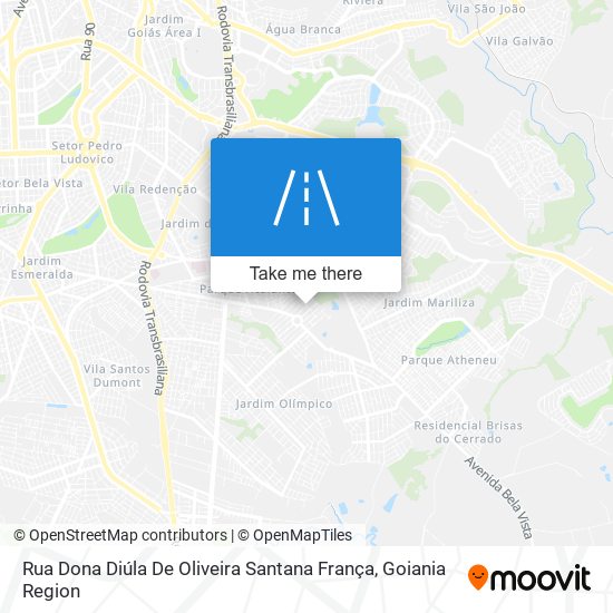 Rua Dona Diúla De Oliveira Santana França map