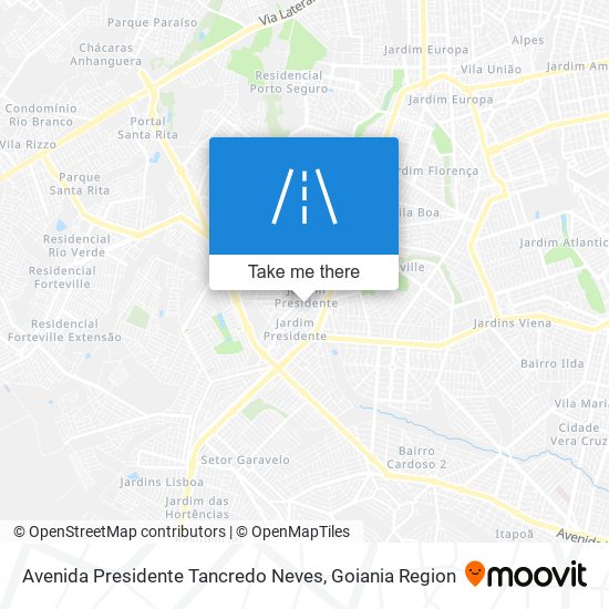 Avenida Presidente Tancredo Neves map